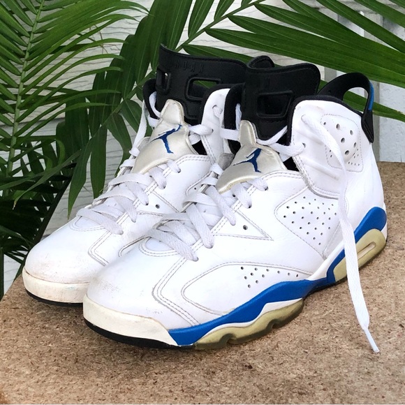 Jordan Other - Nike Air Jordan Retro 6 Sport Blue Size 8